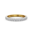 18K Solid Gold Diamond Wedding Band La Joyeria Side View 2