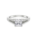18K White Gold Princess Cut Splendor Diamond Ring