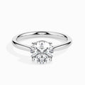 18K White Gold Solitaire Diamond Engagement Ring
