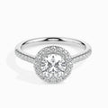 18K White Gold Solitaire Diamond Ring