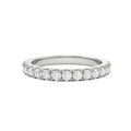 18K White Gold Stackable Diamond Wedding Band