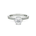 18K White Gold Viesco Round Diamond Ring