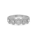 18K Yellow Gold Diamond Wedding Band  La Joyeria White Gold