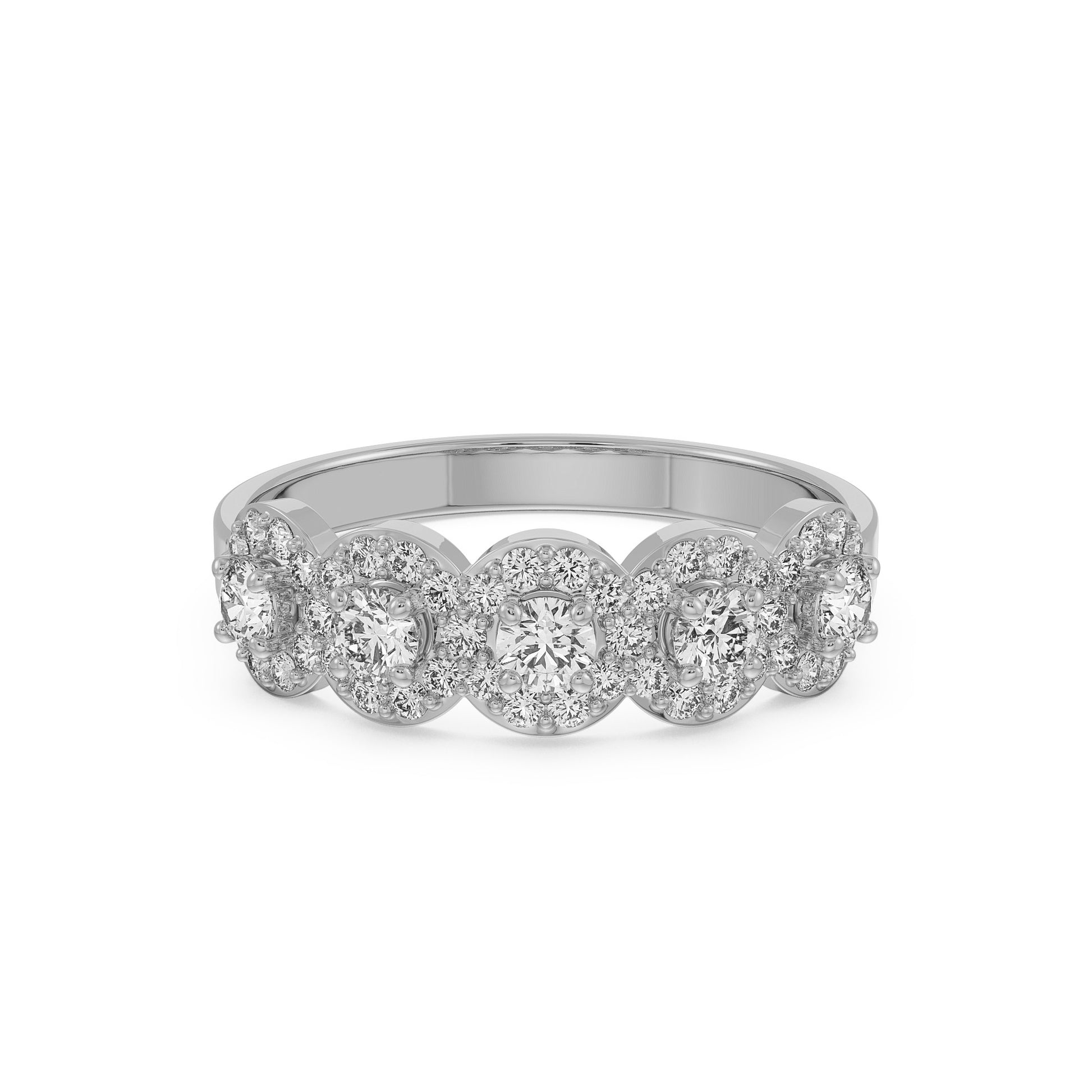 18K Yellow Gold Diamond Wedding Band  La Joyeria White Gold