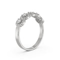 18K Yellow Gold Diamond Wedding Band  La Joyeria White Gold Side View
