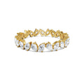 18K Yellow Gold Pear-Cut Diamond Eternity Band