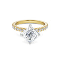 1 CT Asscher Cut Diamond Ring