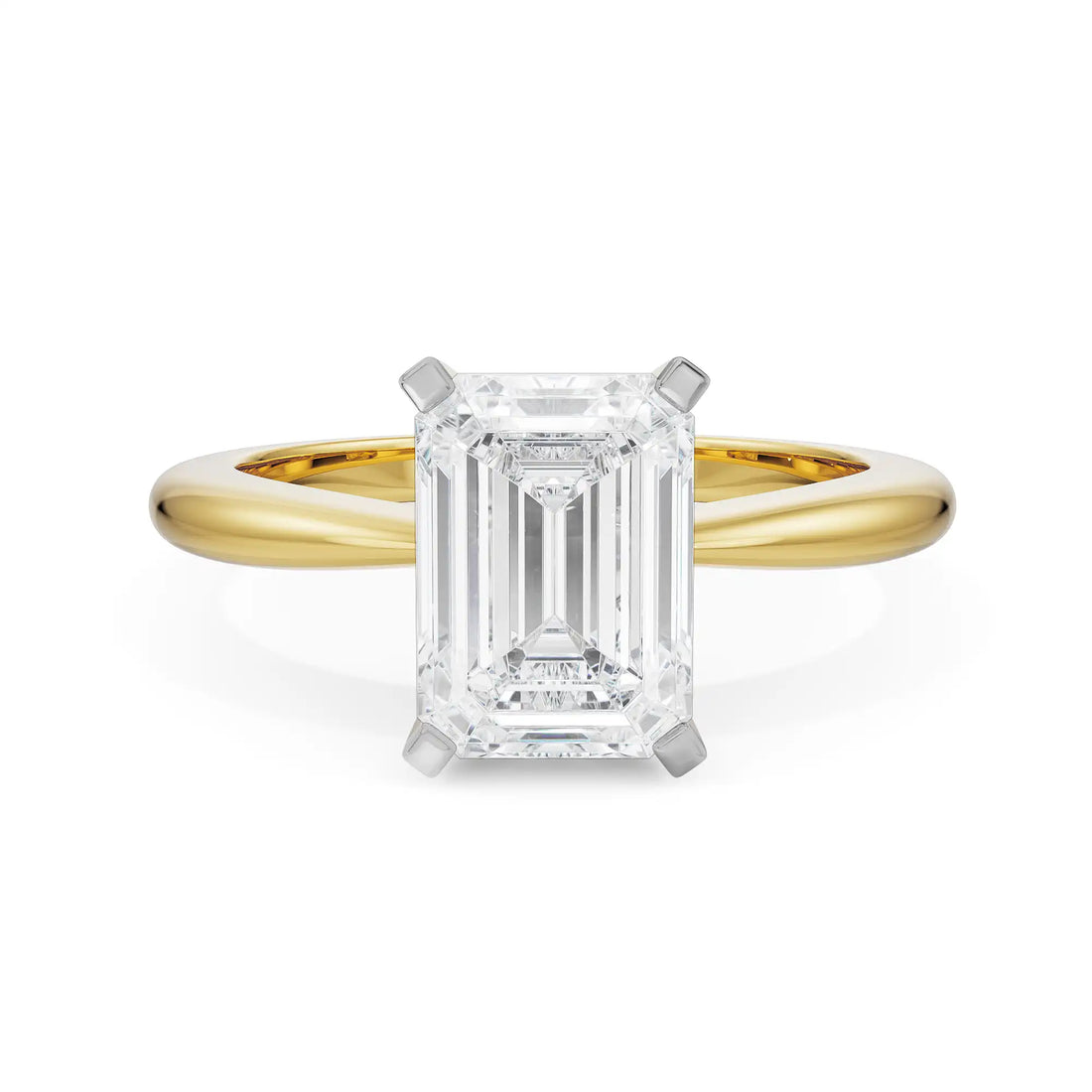 2 CT Emerald Cut Diamond Engagement Ring