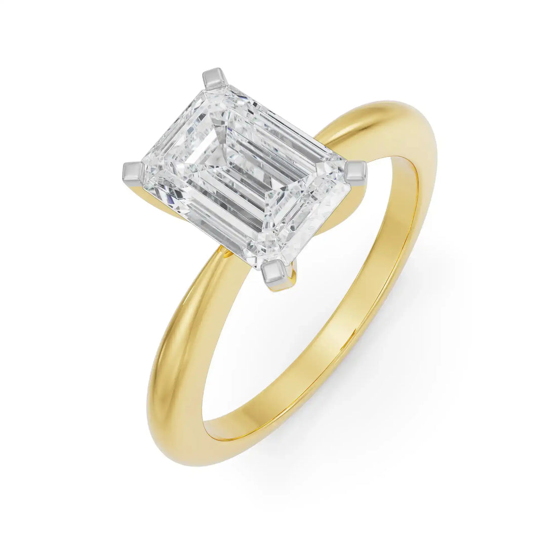 2 CT Emerald Cut Diamond Engagement Ring