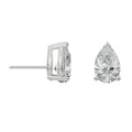 Diamond stud earrings on a white background