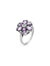 925 Silver Amethyst Ring With Cubic Zirconia & Amethyst Stones