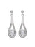 925 Silver Cubic Zirconia Earrings | White Gold Plated | Timeless Sparkle