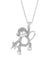 925 Silver Cubic Zirconia Monkey Pendant