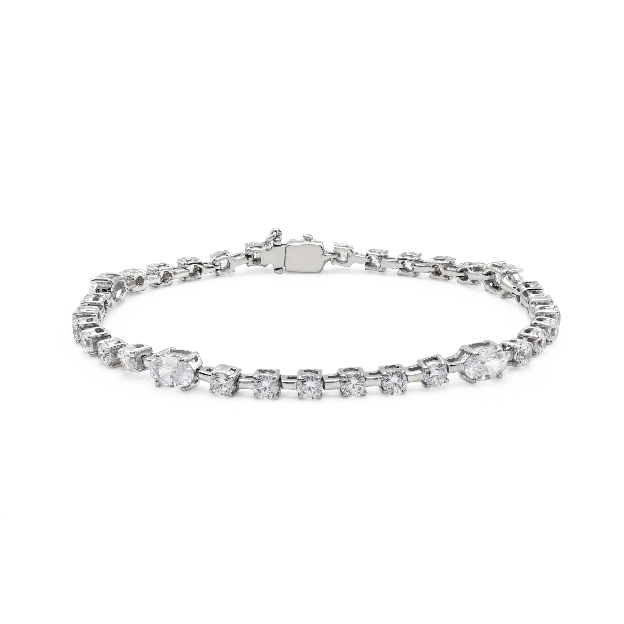925 Silver Cubic Zirconias Bracelet For Women/Girls