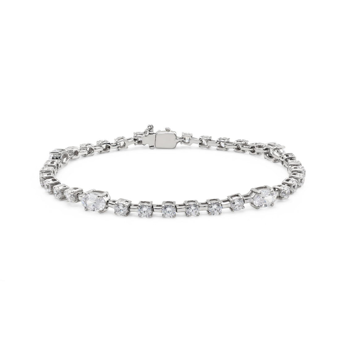925 Silver Cubic Zirconias Bracelet For Women/Girls