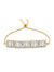 925 Silver Cubic Zirconias Bracelet Yellow Gold Plated