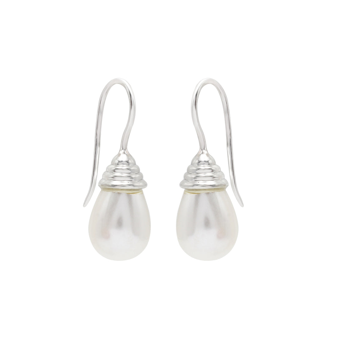 925 Silver Fresh-Water Pearl Stone Drop Earrings For Women