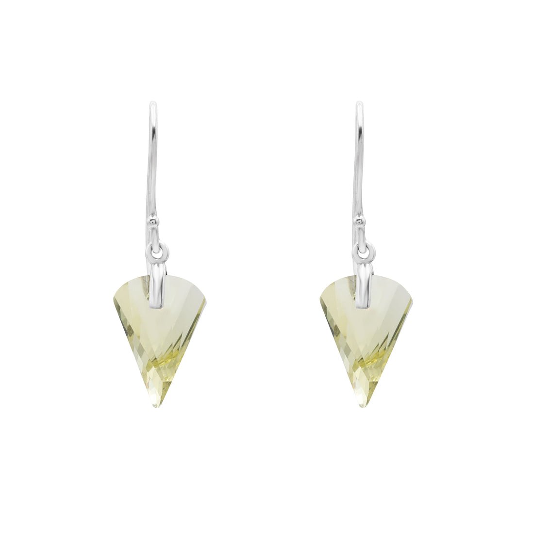 925 Silver Lemon Topaz Hanging Earrings