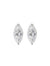 925 Silver Marquise Moissanite Stud Earrings
