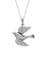 925 Sterling Silver Bird Pendant With Cubic Zirconia Stones