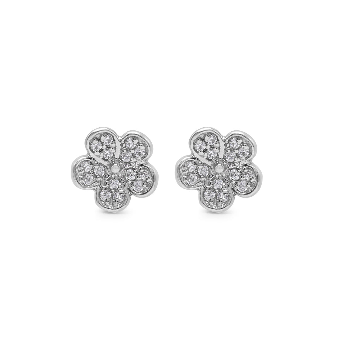 925 Sterling Silver Cubic Zirconia Stone Studs