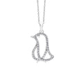 925 Sterling Silver Cubic Zirconias Animal Pendant La Joyeria