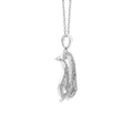 925 Sterling Silver Cubic Zirconias Animal Pendant Side View