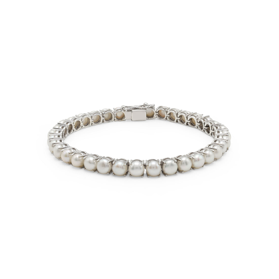 925 Sterling Silver Fresh-Water Pearl Bracelet