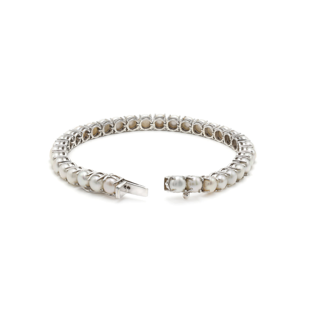 925 Sterling Silver Fresh-Water Pearl Bracelet