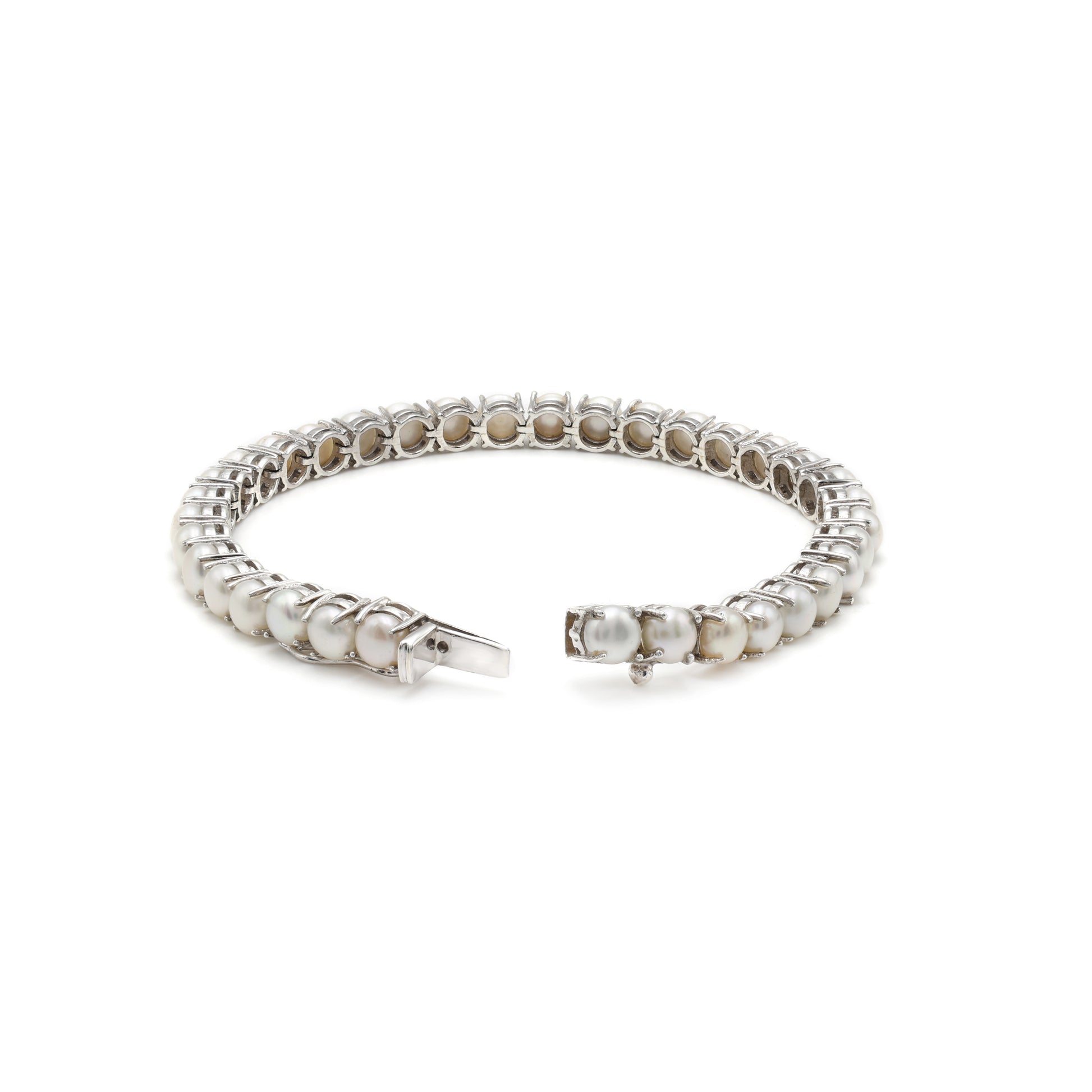925 Sterling Silver Fresh-Water Pearl Bracelet 2