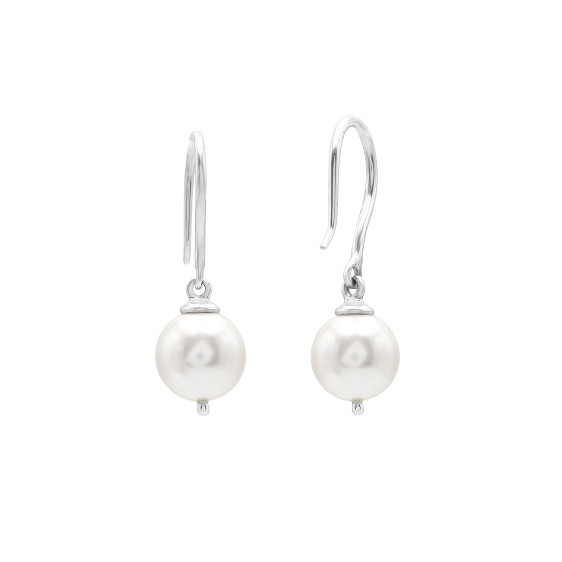 925 Sterling Silver Fresh-Water Pearl Earrings