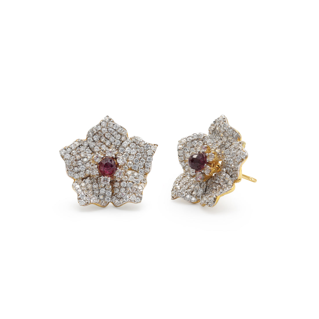 925 Sterling Silver Garnet Earrings For Women