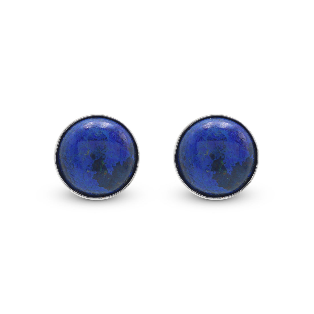 925 Sterling Silver Lapis Lazuli Silver Stud Earrings