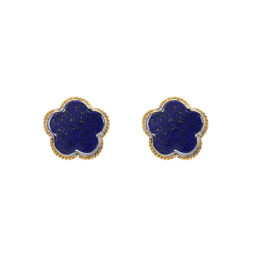 925 Sterling Silver Lapis Lazuli Stud Earring