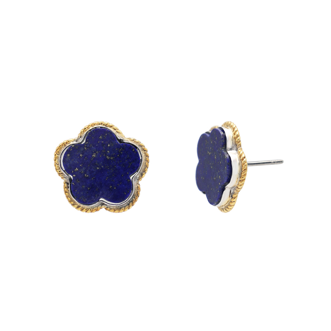 925 Sterling Silver Lapis Lazuli Stud Earring