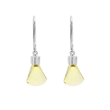 925 Sterling Silver Lemon Topaz Earring