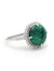 925 Sterling Silver Malachite Ring - Green Stone Unisex Ring
