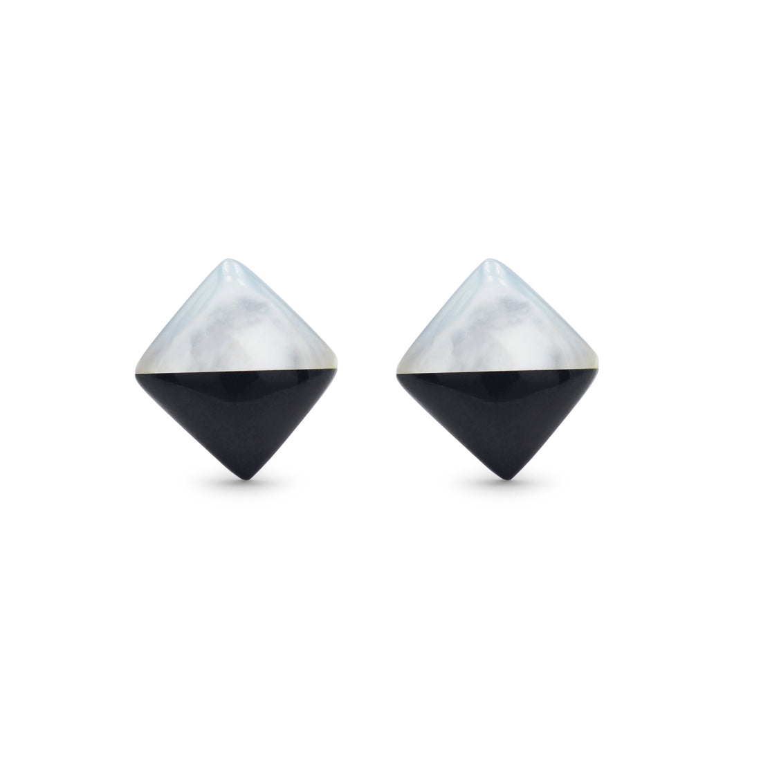925 Sterling Silver Mother of Pearl & Black Onyx Cufflinks