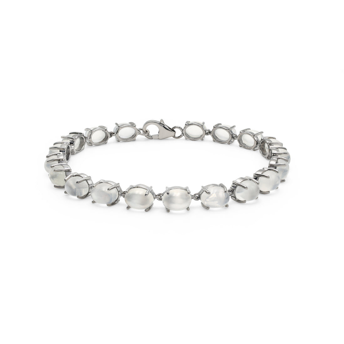 925 Sterling Silver Rainbow Moonstone Bracelet