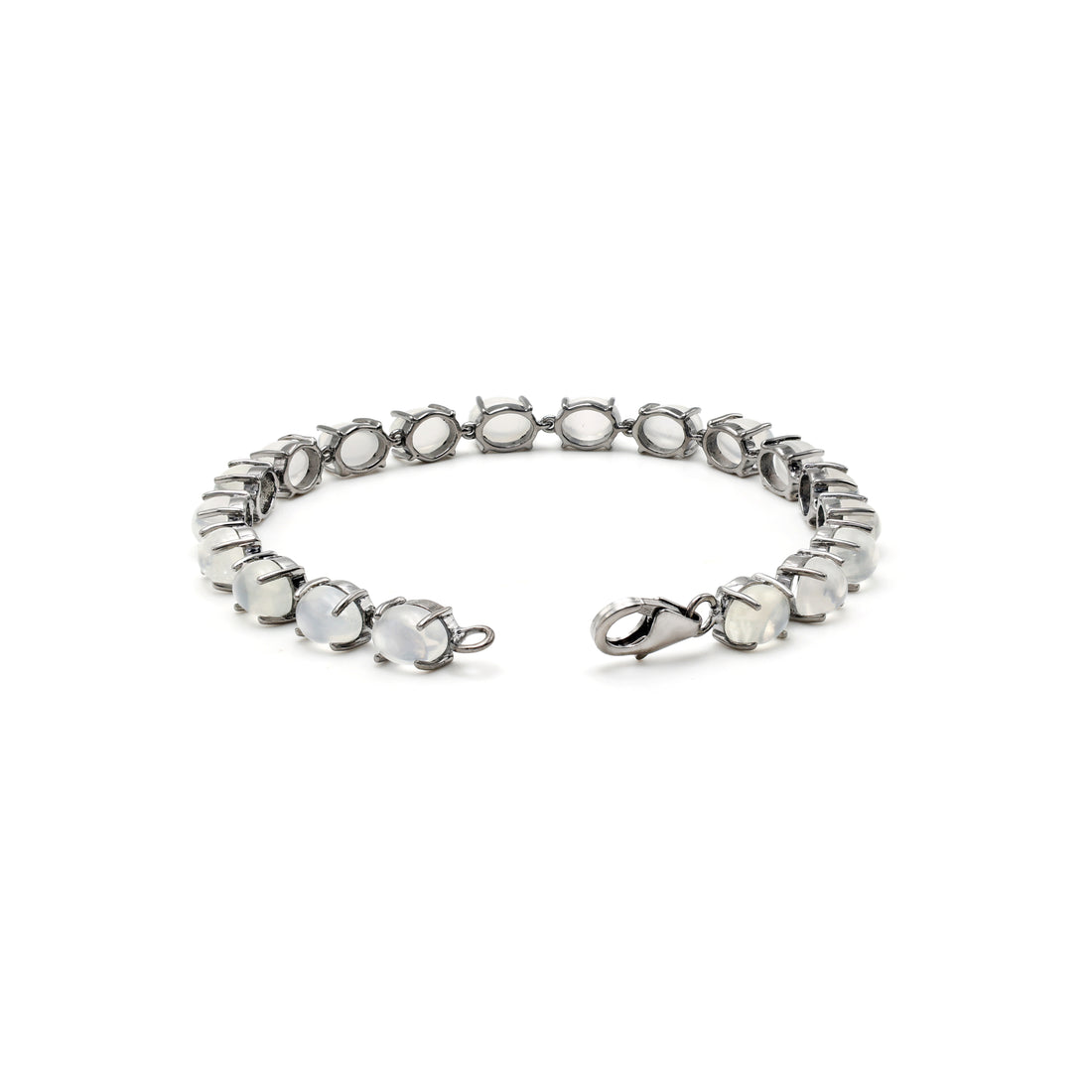925 Sterling Silver Rainbow Moonstone Bracelet