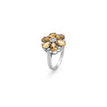 925 Sterling Silver Silken Petal Citrine Ring