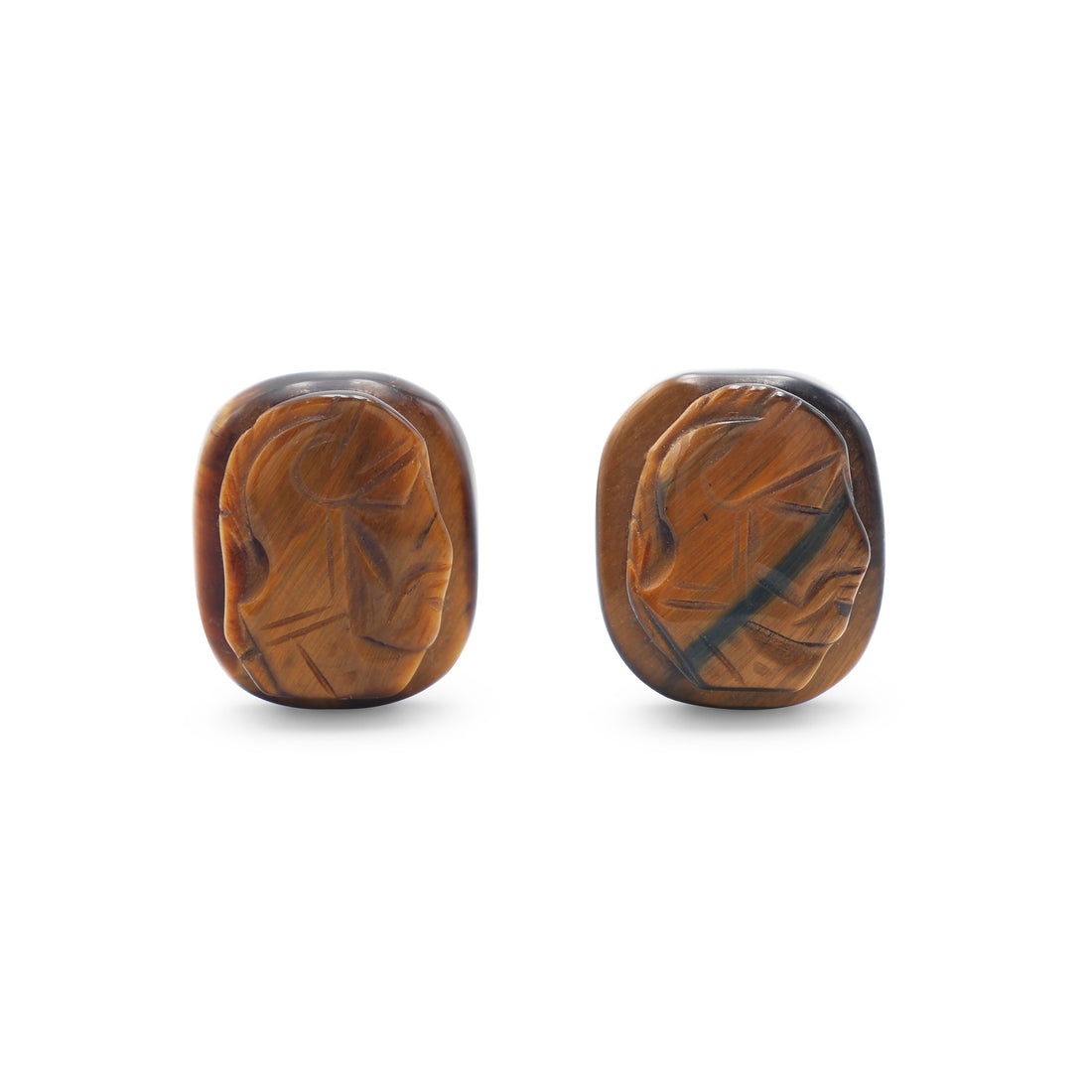 925 Sterling Silver Tiger’s Eye Cufflinks