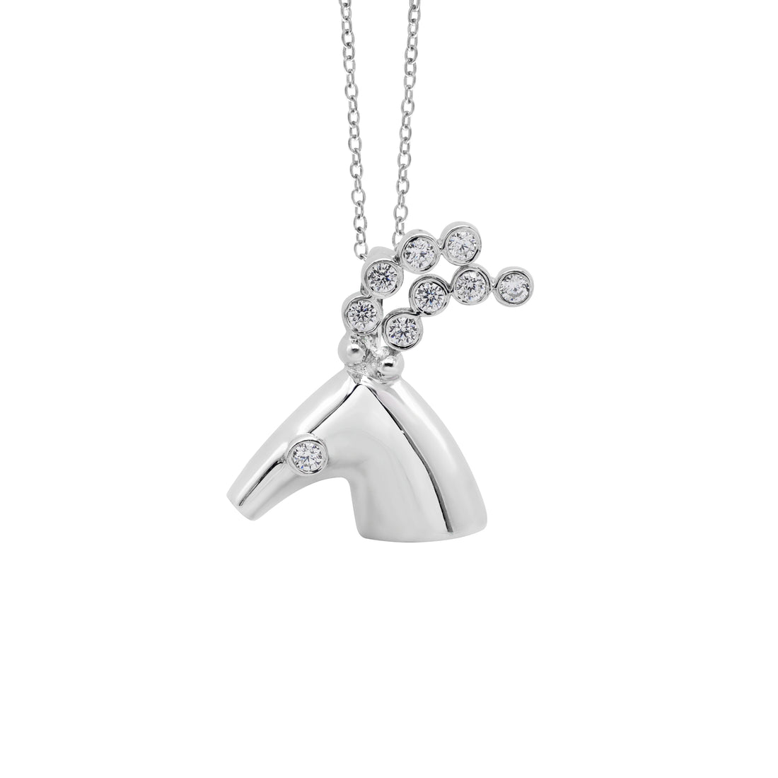 925 Sterling Silver Zodiac Sign Capricorn Pendant With Chain