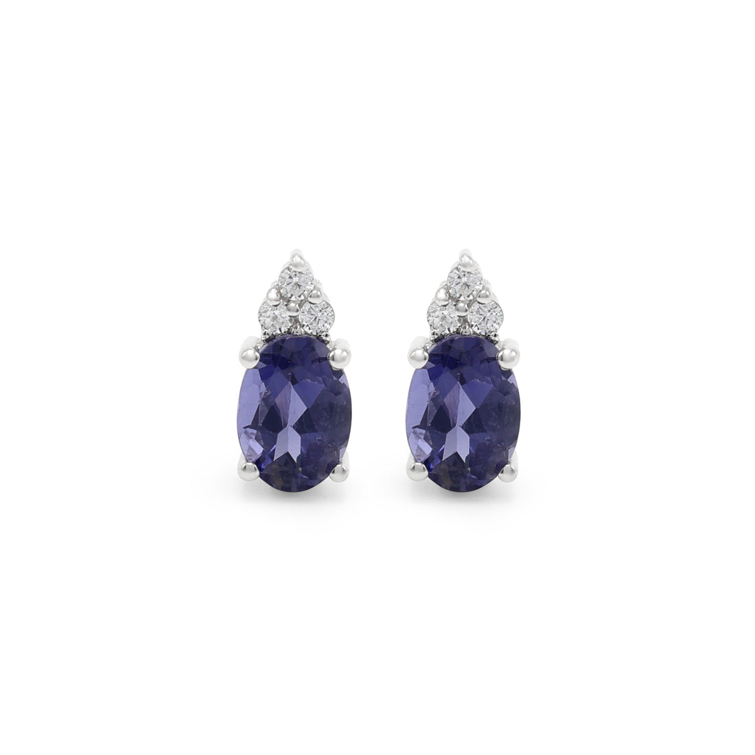 Blue Cubic Zirconias & Iolite Studs for Girls/Women