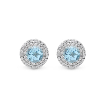 Blue Topaz Earrings