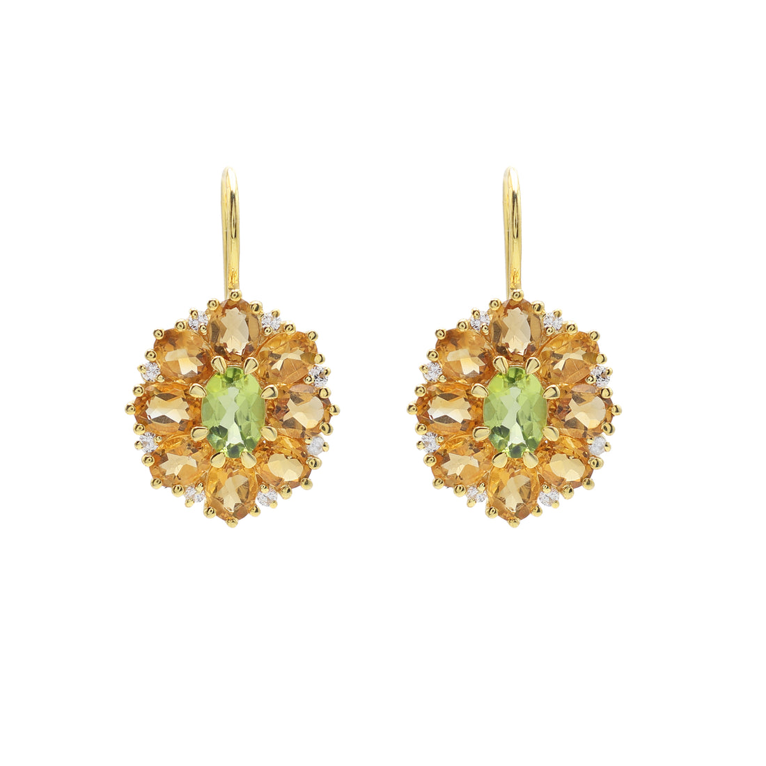 Elegant Citrine & Peridot Earrings – Stunning Birthstone Jewelry for Every Occasion