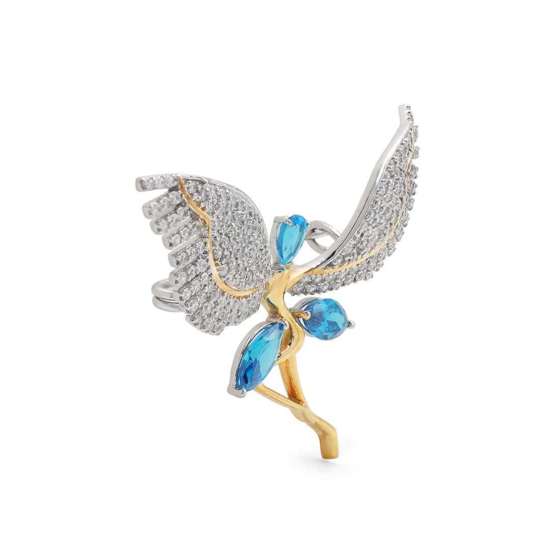 Silver Winged Brooch