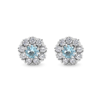 Blue Topaz Earrings