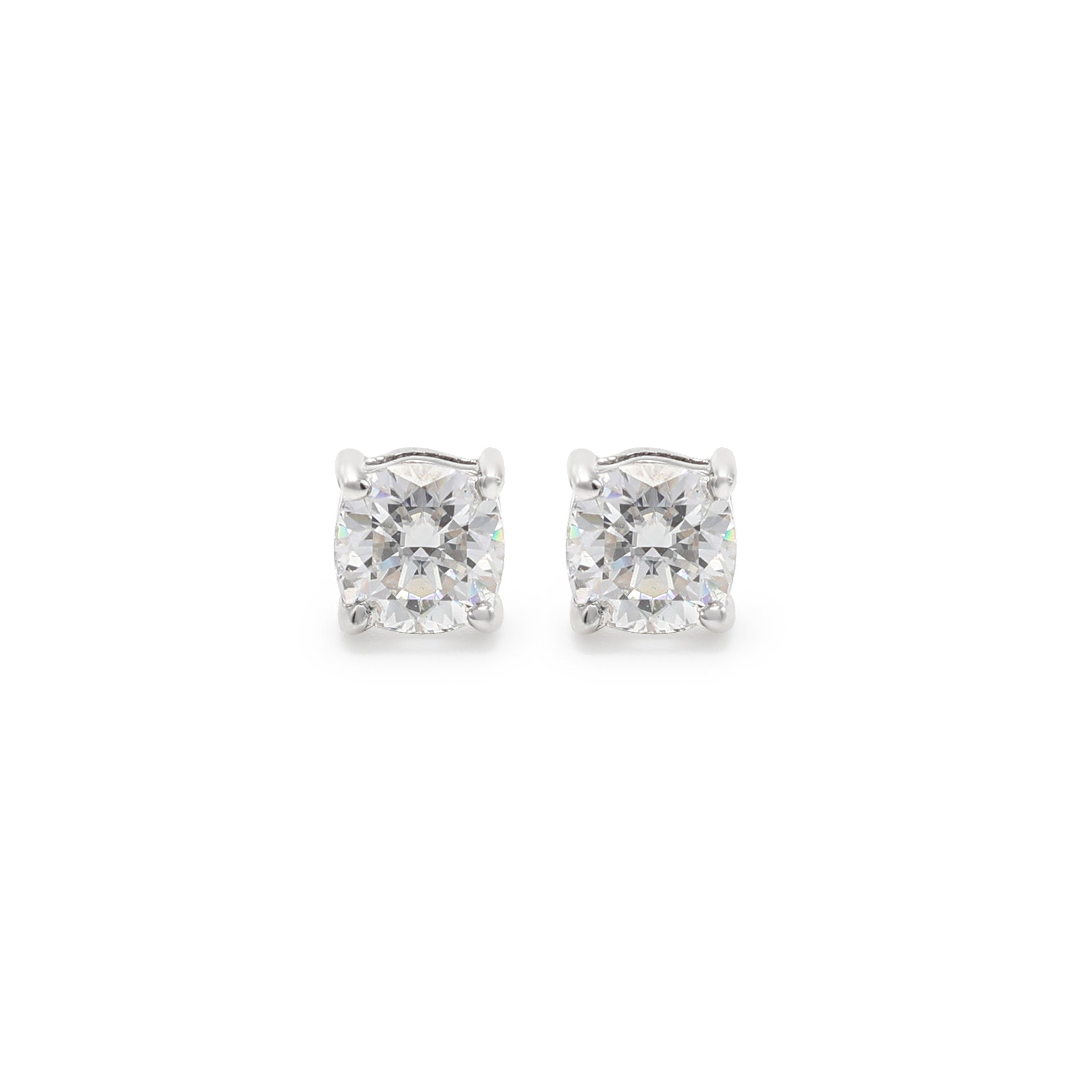 Round Moissanite Studs