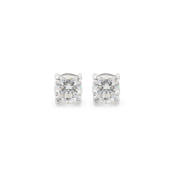 Round Moissanite Studs